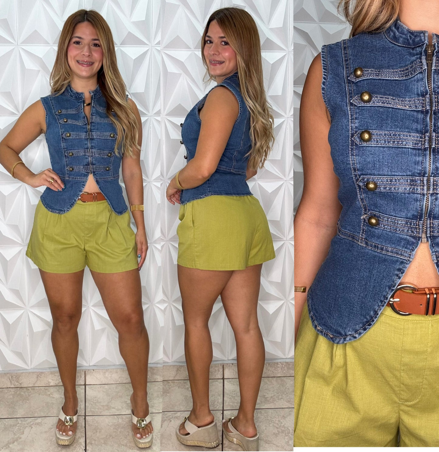 Reorden ‼️ Napoleon Denim Top/ Disponible el 15 de Septiembre