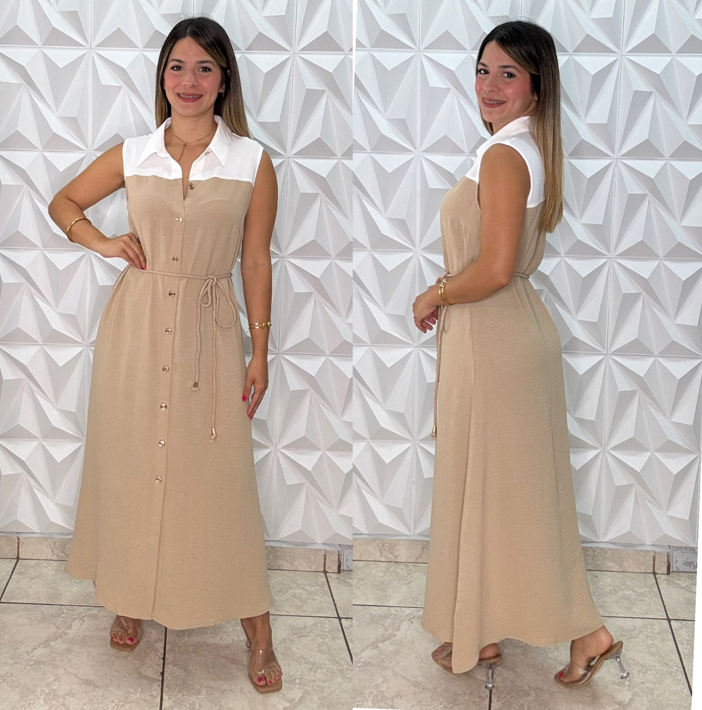 Anala Dress Beige