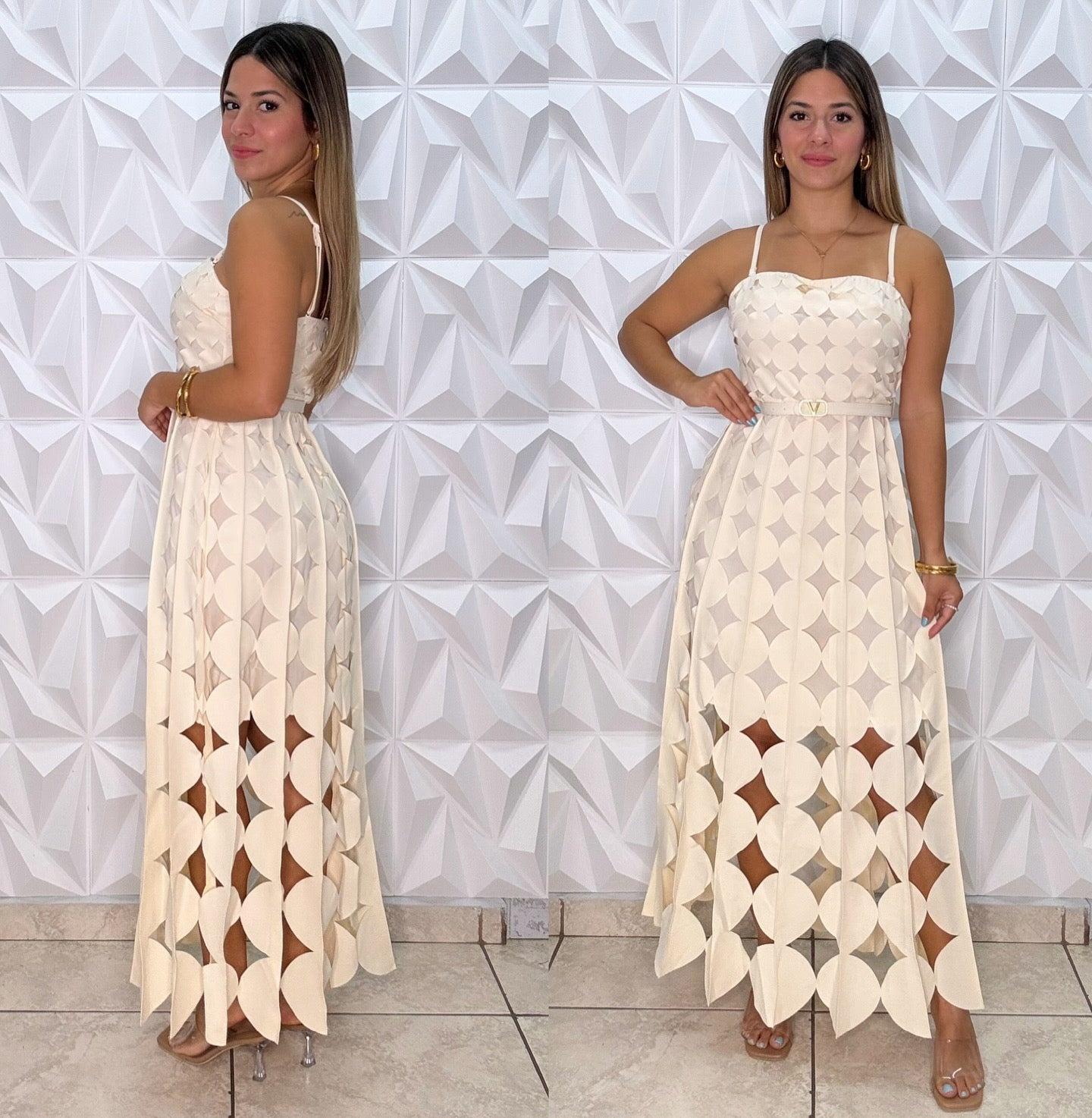 Vestido Vivi color marfil