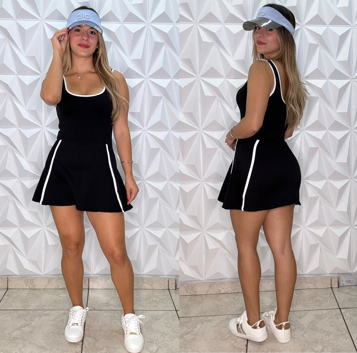 Vestido Mónica con mangas cortas
