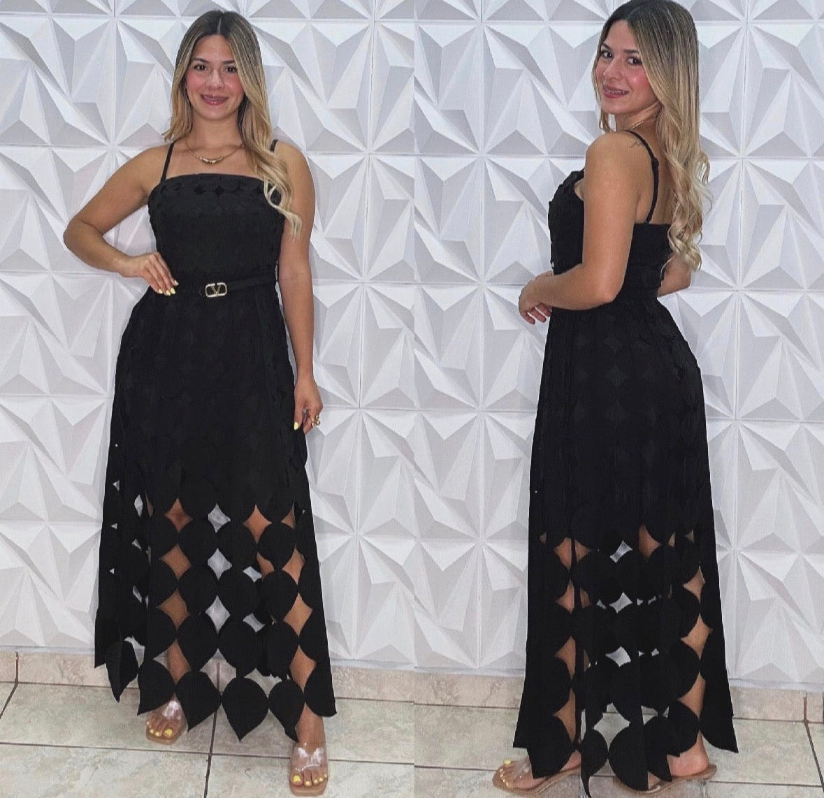 Vivi Cutout Black Dress