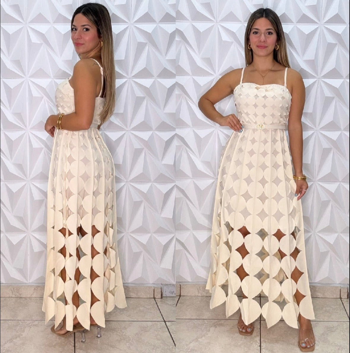 Vivi Cutout Dress Ivory