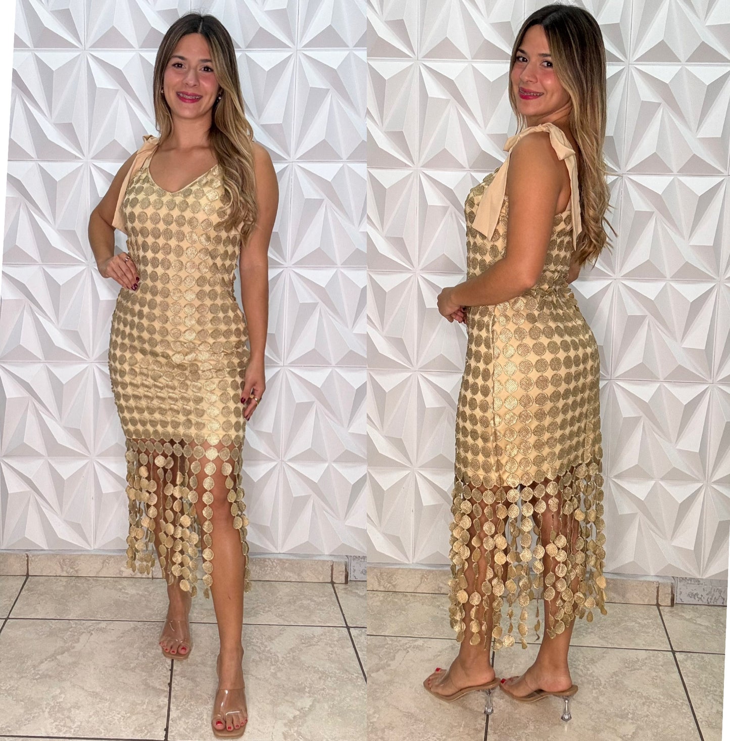 Cata Dress Gold