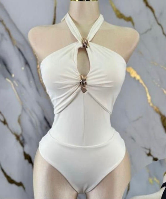 Halter Bodysuit Ivory
