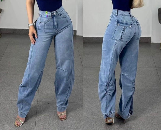 Vibrant Barrel Jean