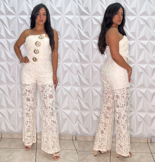 Jirey Jumpsuit Ivory