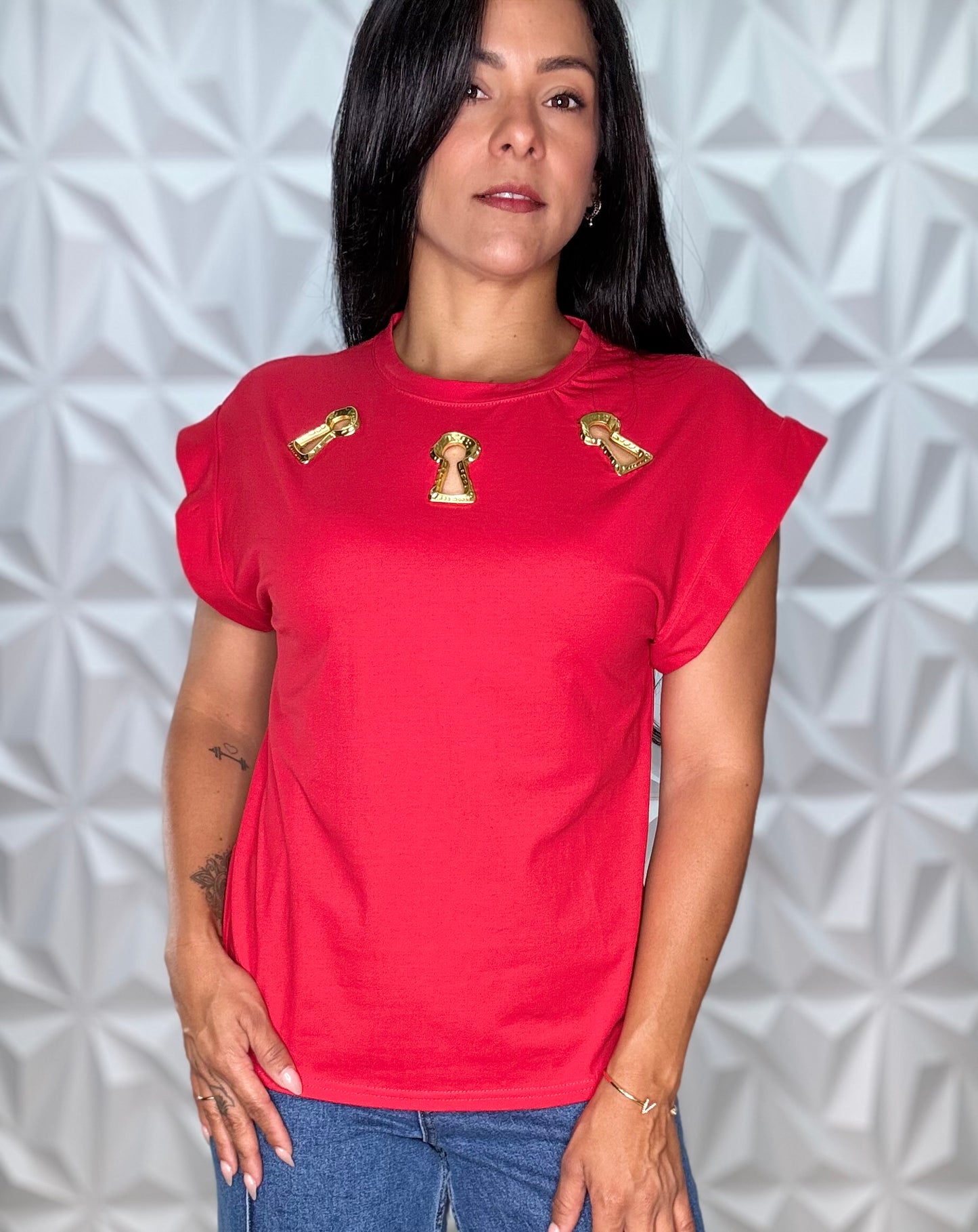 Red Keyhole T-shirt
