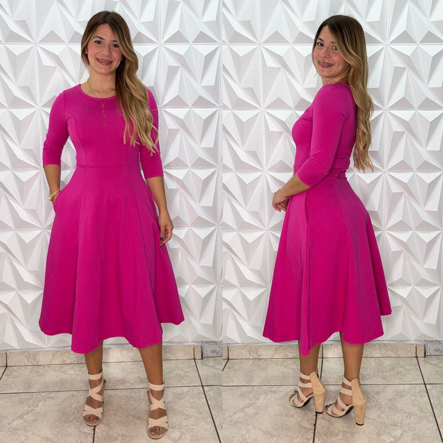 Fushia Cocktail Dress