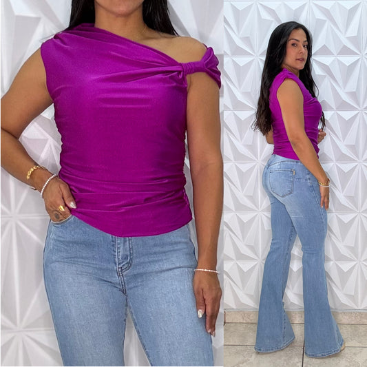 Viruet Top Magenta