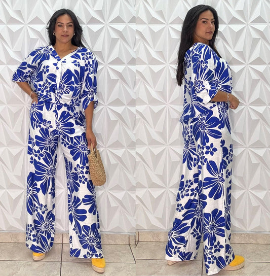 Conjunto Azul Santorini