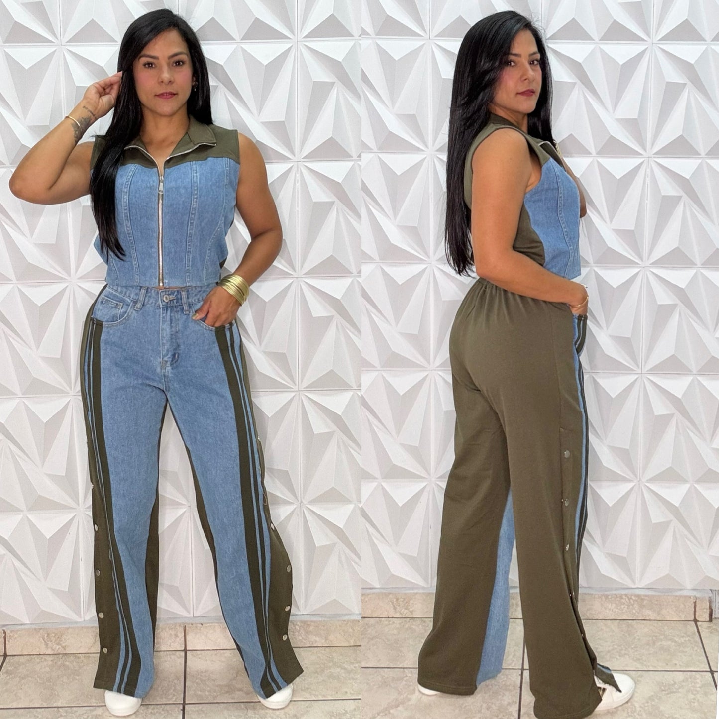 Megy Denim Travel Set