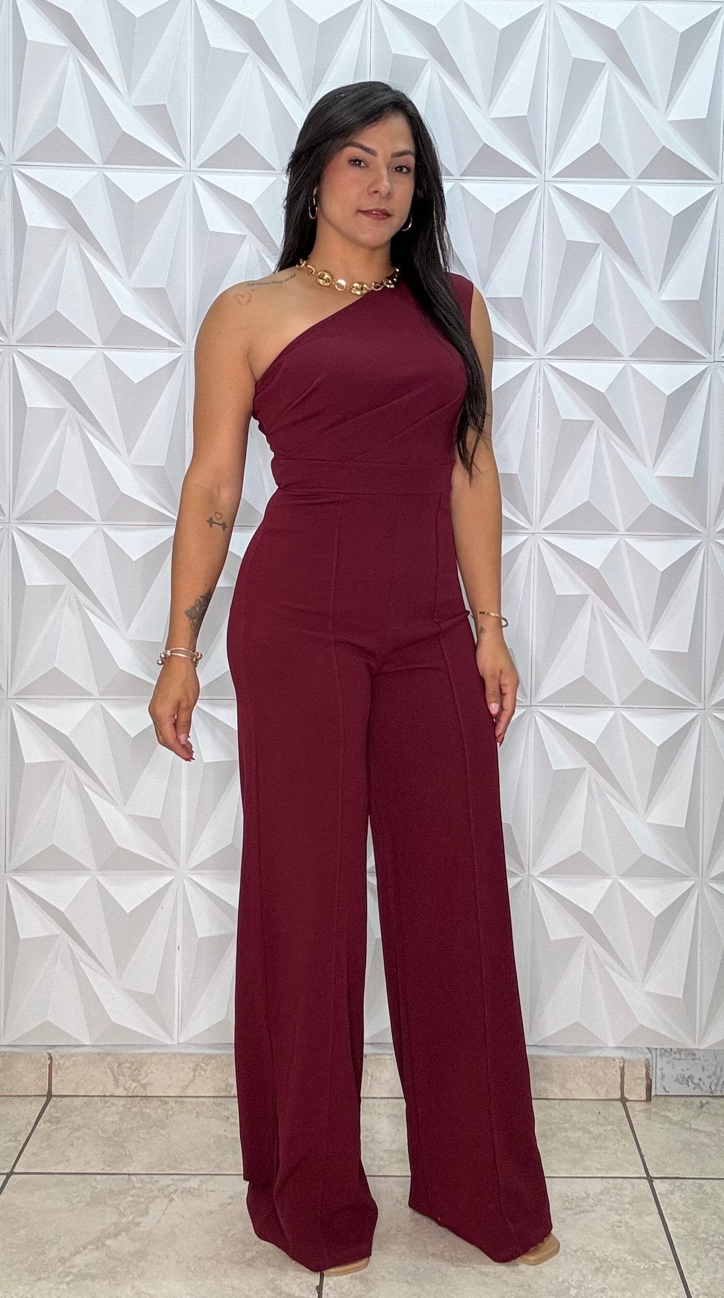 Burgundy Jumpsuit