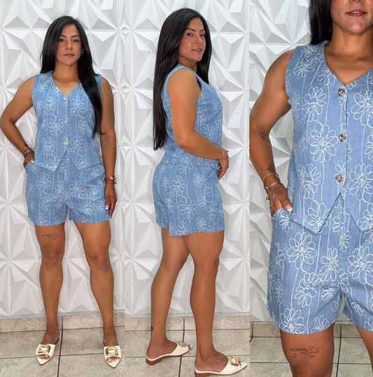 Denim Embroidery Set