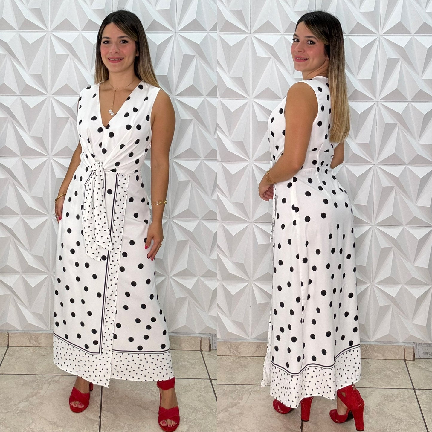 Dot Midi Dress