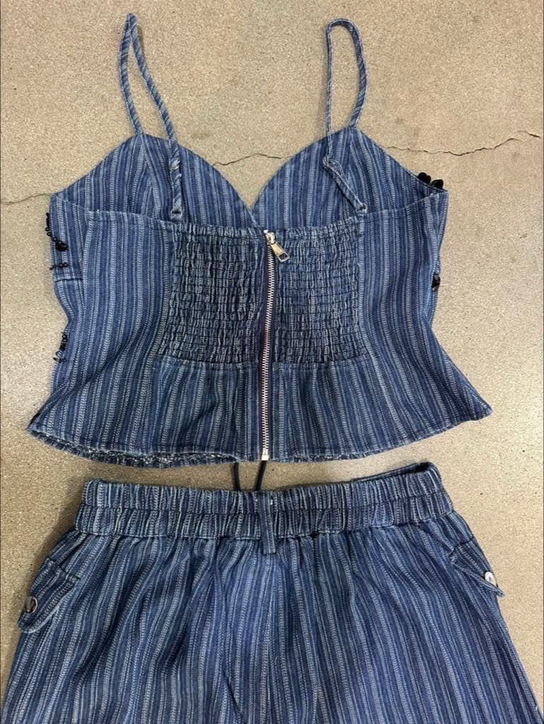 Valentina Denim Set (bordado)/ Llega 22 Sept
