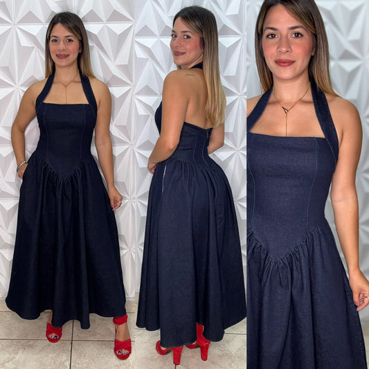 Romantic Denim Dress