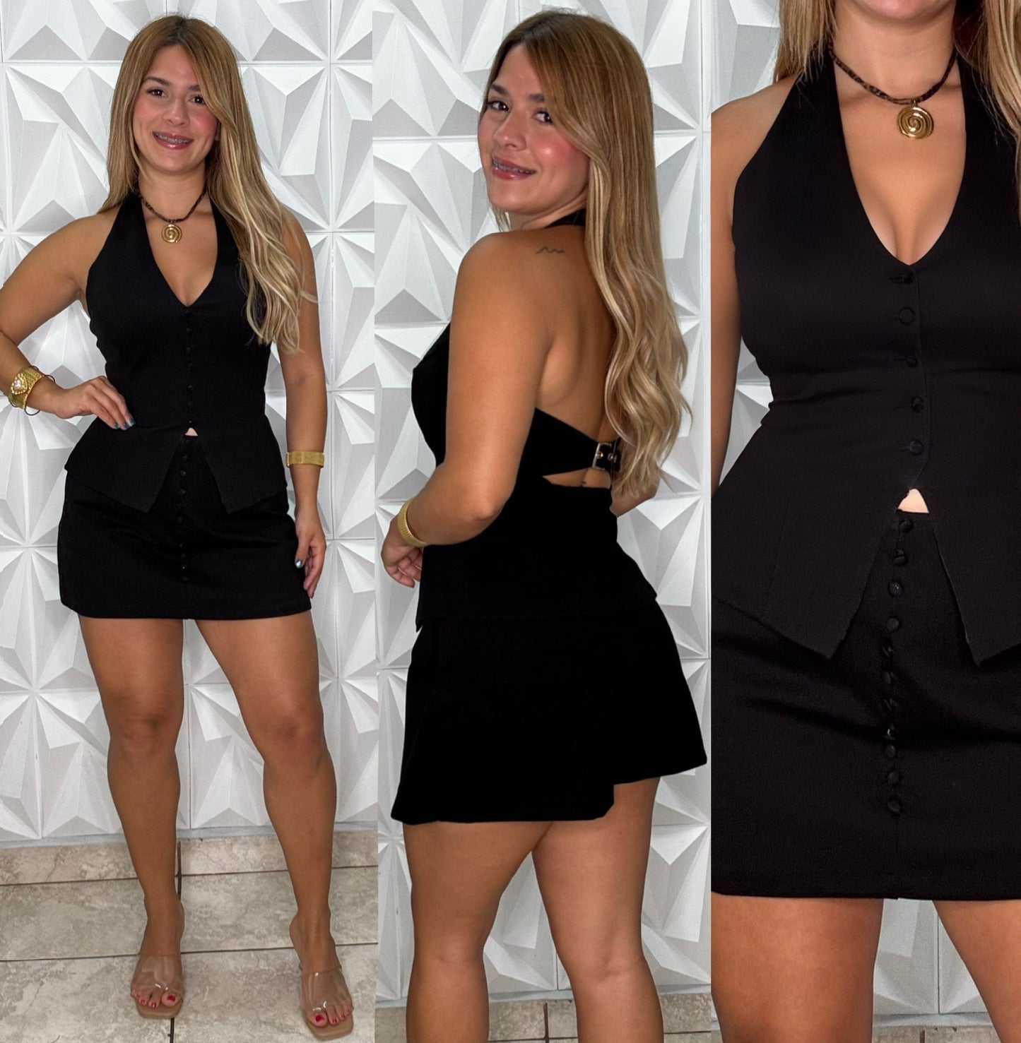 Black Skort & Top Set