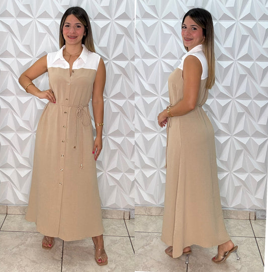 Anala Dress Beige