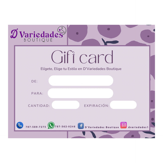 Certificado de Regalo $25