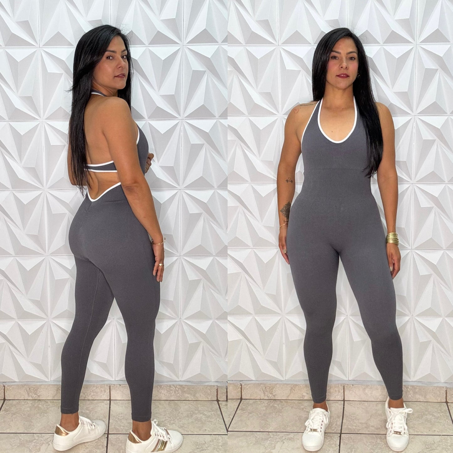Grey Sport Jumpsuit