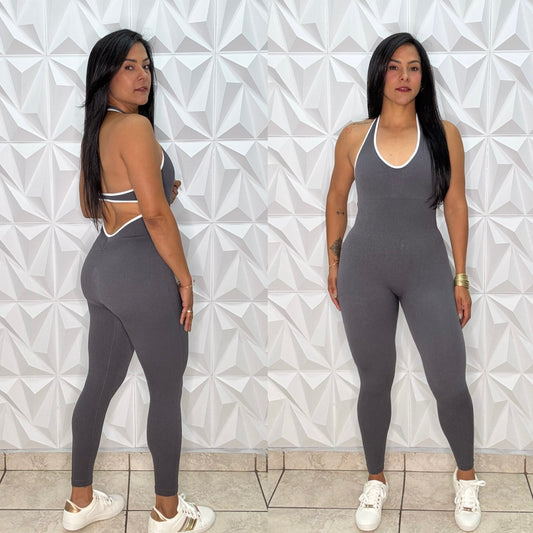 Grey Sport Jumpsuit