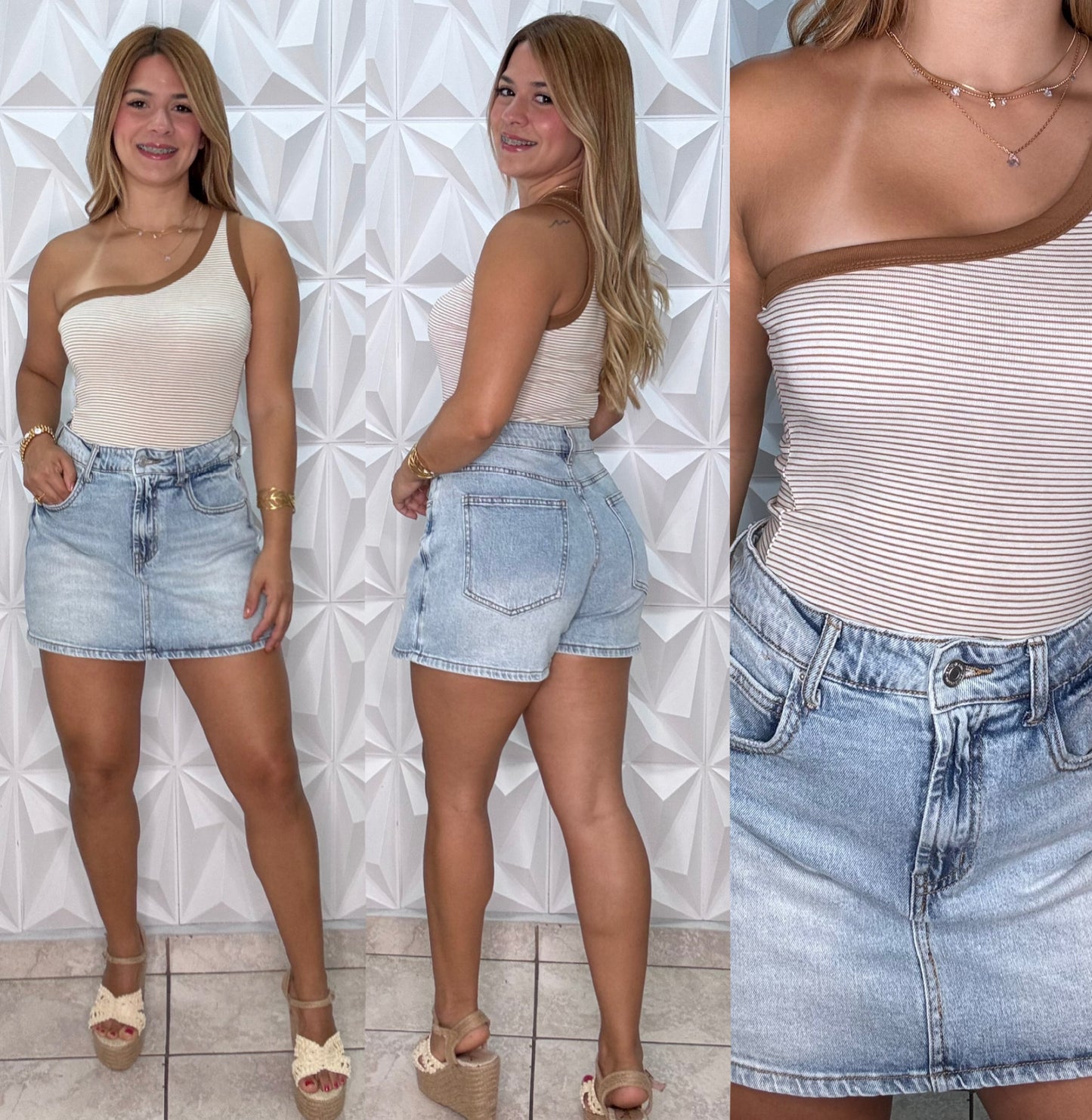 Denim Skort