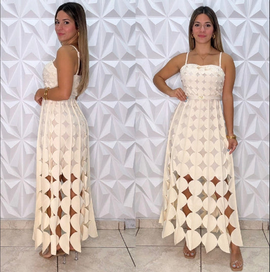 Vivi Cutout Dress Ivory