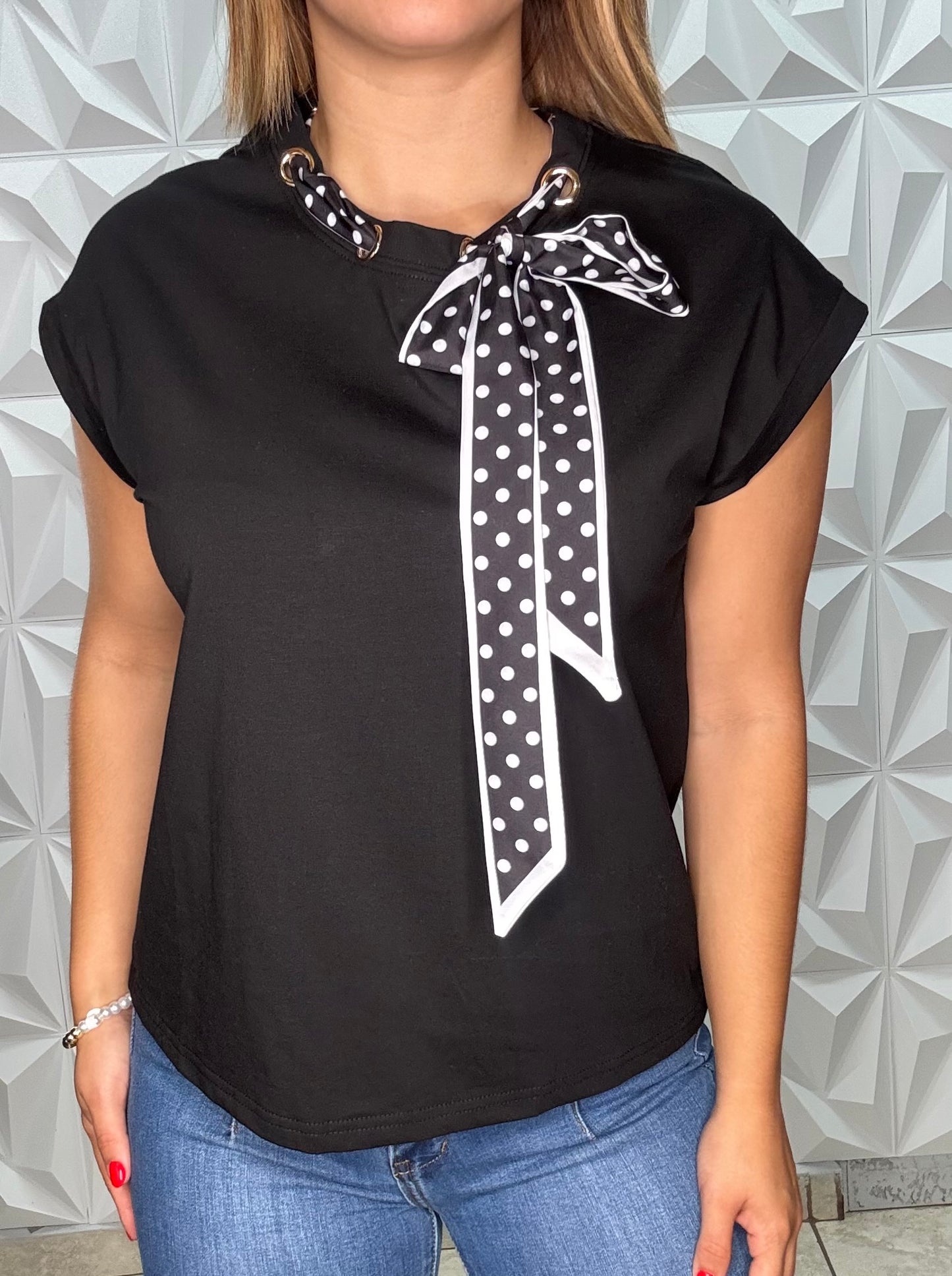 Black Polka T-shirt