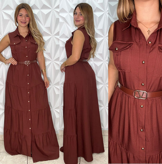 Terracota Maxi Dress