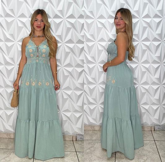 Santorini Sage Dress