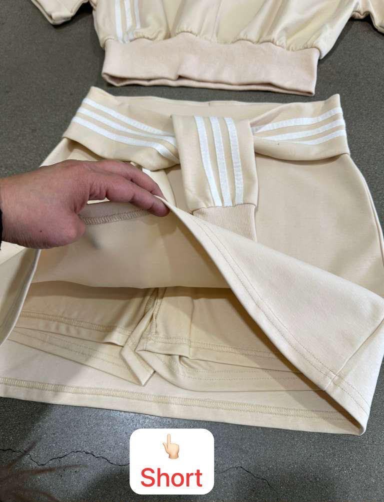 Beige Butter Skort Set / trae Short integrado - Llega Sábado 18 Julio