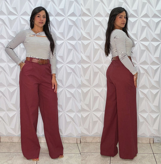 Pantalón Haley burdeos