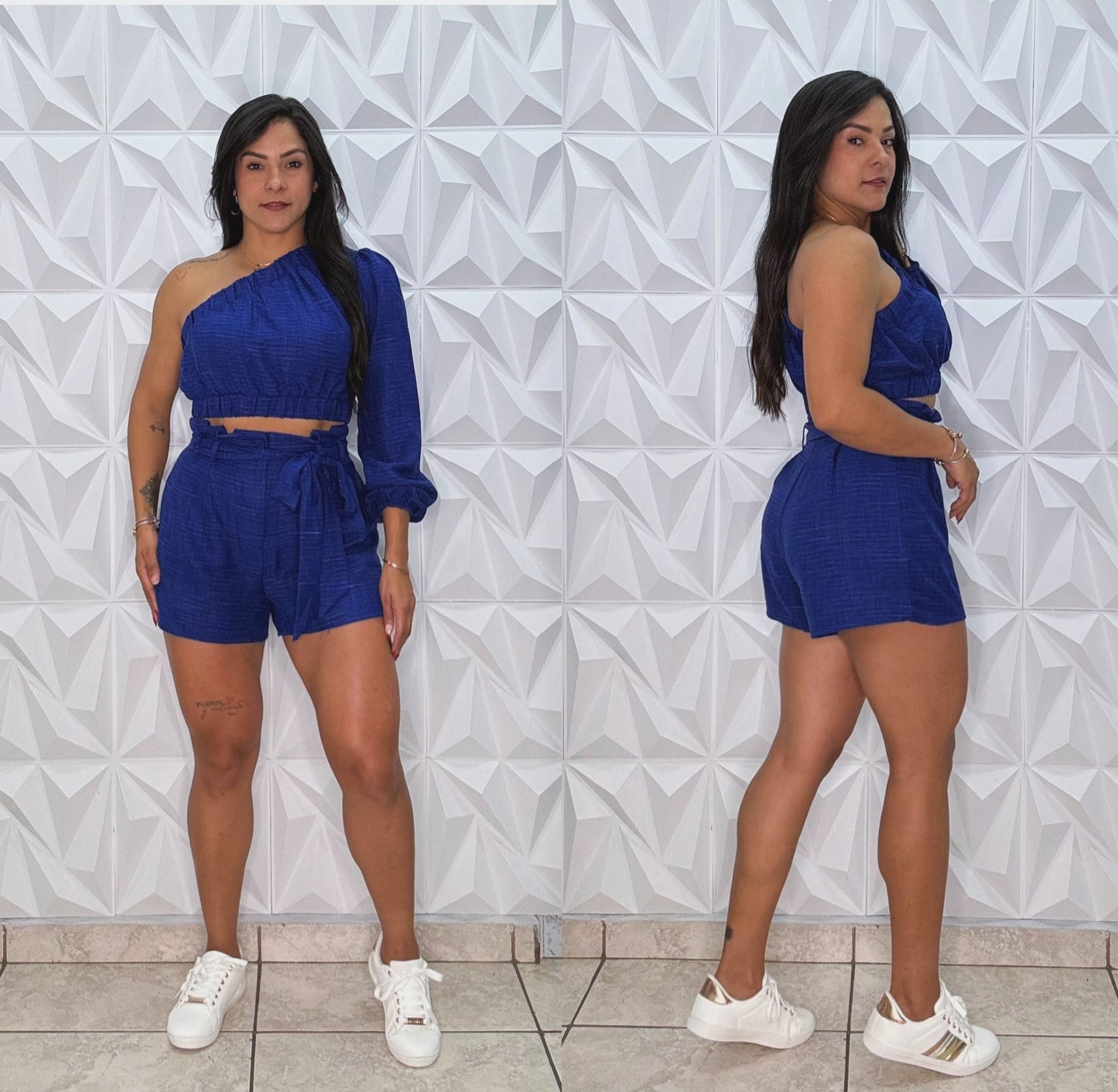 Conjunto azul de alto