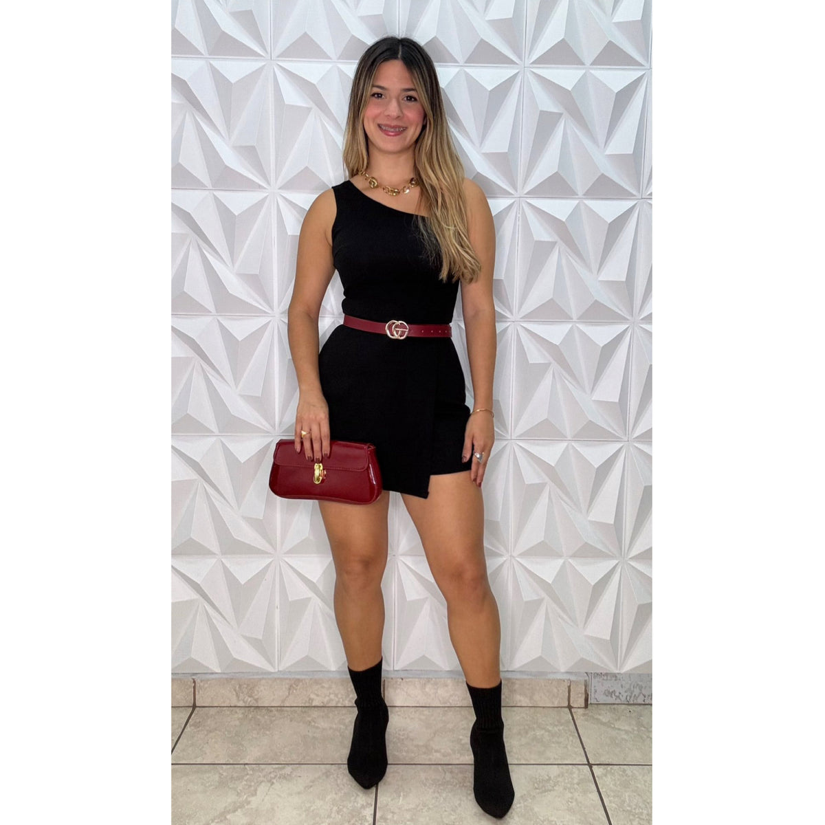 Casey Black Romper