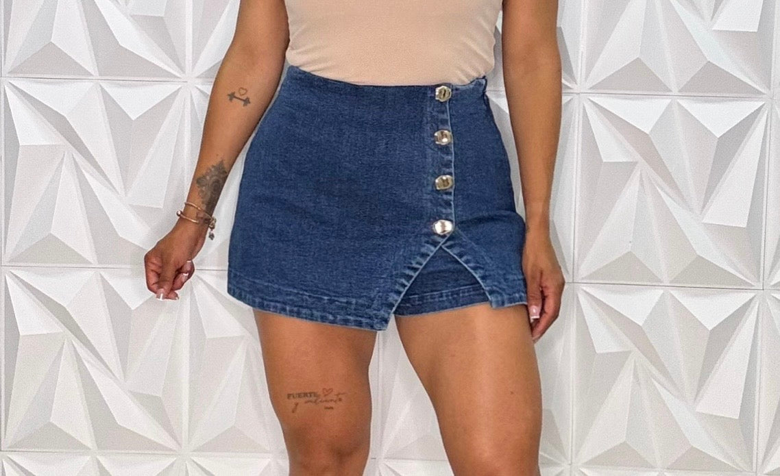 Denim Skort
