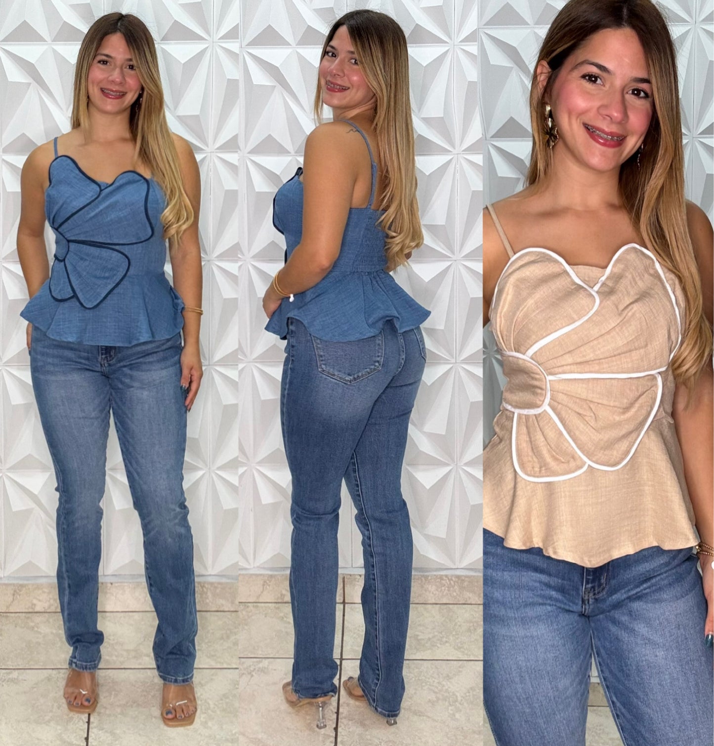 Flory Beige Top