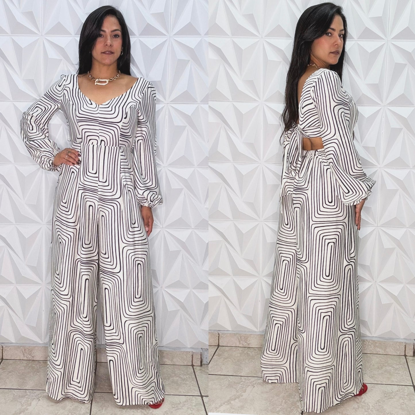 Abstract Jumpsuit