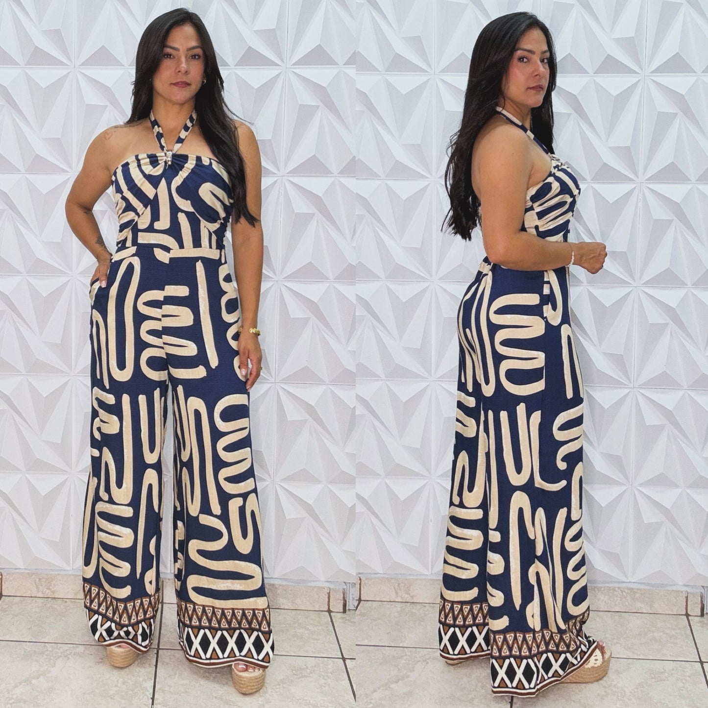 Abstract Jumpsuit